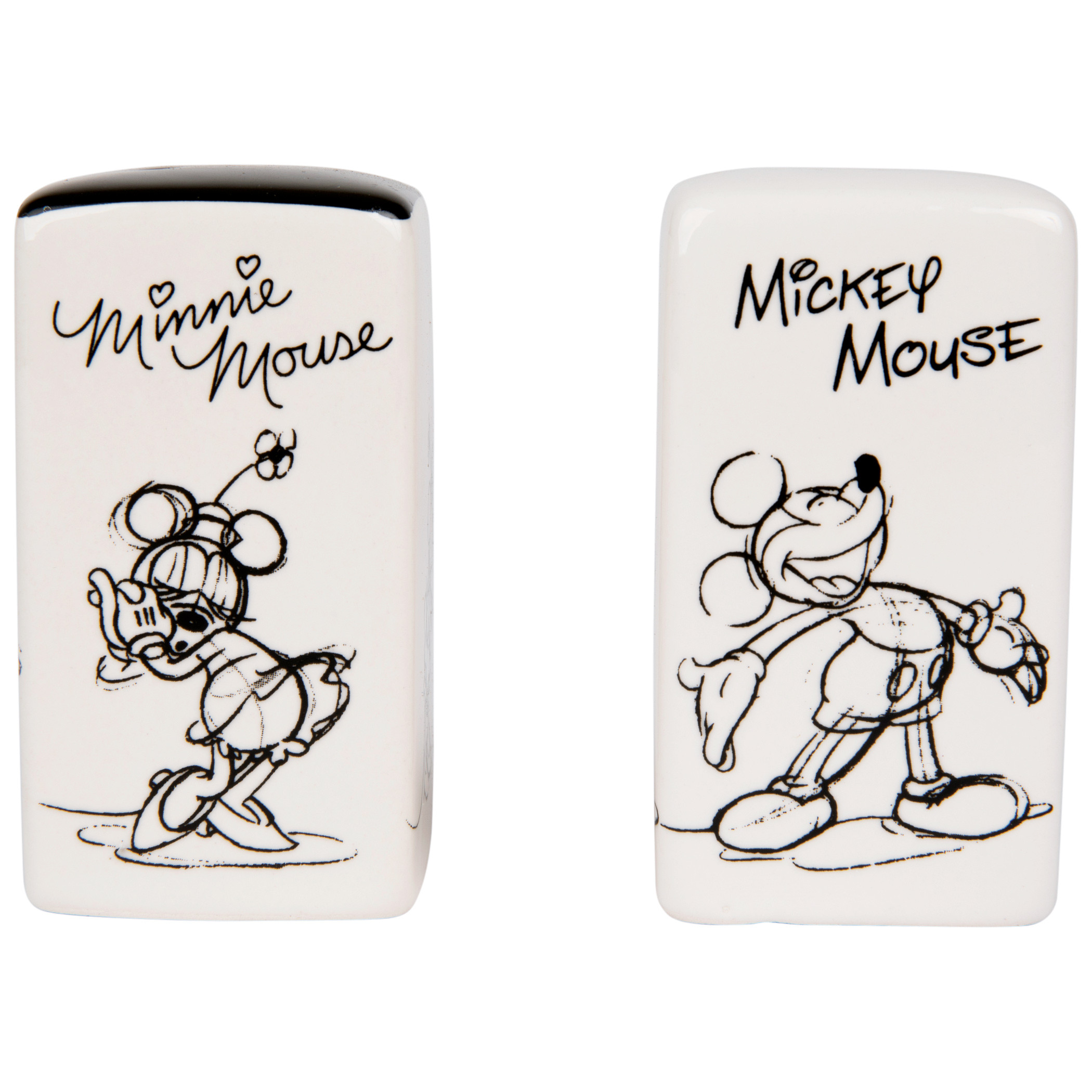 Disney Mickey and Minnie Mouse Rectangular Salt & Pepper Shakers